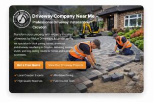 Professional driveway installation in Croydon